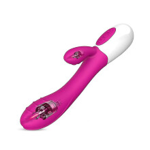 Vibrador Feminino, 30 Modos de Vibra??o, Wand Masseur, Masturbador, USB Rechargeable, Rosa