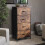 Vida Designs (Rustic Brown) Chorley Fabric 4 Drawer Home Storage Chest 1