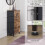 Vida Designs (Rustic Brown) Chorley Fabric 4 Drawer Home Storage Chest 6