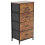 Vida Designs (Rustic Brown) Chorley Fabric 4 Drawer Home Storage Chest 9