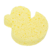 (As show, One size) Baby Cartoon Bath Sponge Comfortable Bathing Sponge Pad Shower Supplies (Yellow Duck)