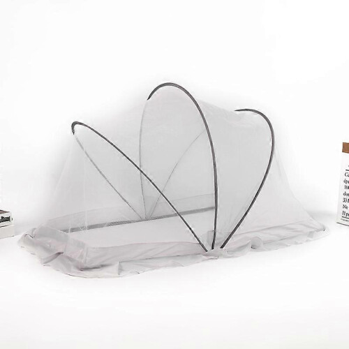 (Gray, One size) Baby Foldable Mosquito Net, Bottomless Universal