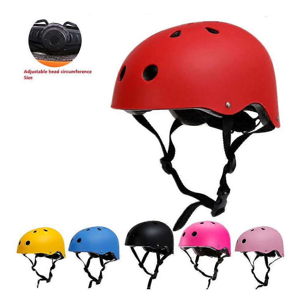 (L -59-62cm, Red) Professional Bicycle Helmet Safety Protect Outdoor Skateboard Riding Helmets Adult Child Protective Equipment-image-OPC-PG5BWSN-NEW