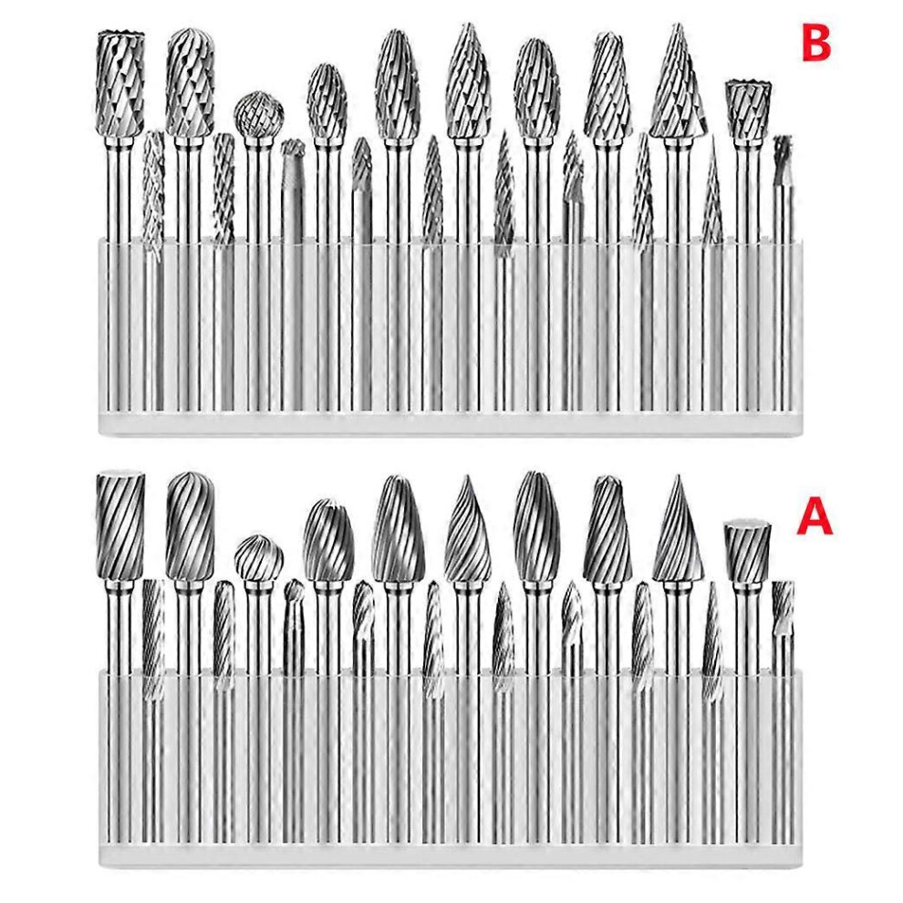 (A, One Size) 20Pcs Tungsten Carbide Burres Rotary Burrs, Metal Burr Grinding Head For Dremel Rotary Tools 6910536089315