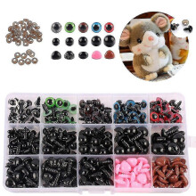 560pieces Colorful Plastic Safety Eyes Craft Eyes Doll Eyes And Noses Set