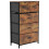 Vida Designs (Rustic Brown) Chorley 5 Fabric Drawer Storage Chest 9