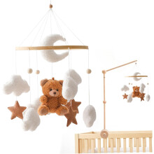 Baby Crib Toy, Crib Mobile, Hanging Baby Mobile for Crib, Cot Mobile Toy, Baby Crib Mobile for Kids, Plush Baby Nursery Decor
