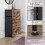 Vida Designs (Rustic Brown) Chorley 5 Fabric Drawer Storage Chest 5