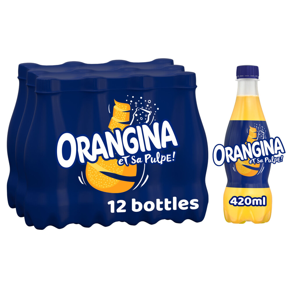 Orangina Fizzy Juice Drink, 420Ml, 12 Pk Orange