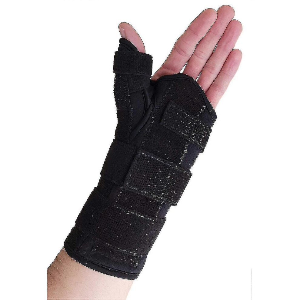 (Large (pack of 1)) Thumb Spica Splint & Wrist Brace  Both A Wrist Splint And Thumb Splint To Support Sprains, Tendinosis, De Quervain's Tenosynovitis