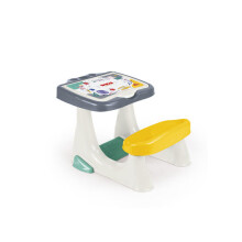 Dolu Study Desk with Lid - White