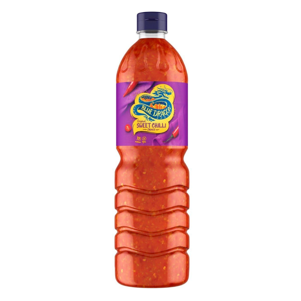 Dragon Thai Sweet Chilli Dipping Sauce 1L - Sweet & Spicy Dip, Marinade & Stir-Fry Sauce Blue