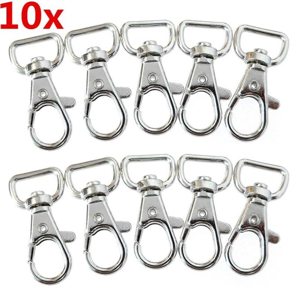 10 Pcs Metal Lanyard Hook Swivel Snap For Lobster Clasp Clips