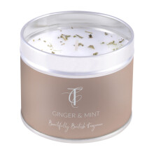 The Country Candle Pastels Range Candle in a Tin - Ginger & Mint