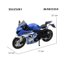 (SUZUKI GSX R1000R) 1:12 BMW S1000RR Modelo de motocicleta Liga Diecast Car Toys Cole??o Off Road Autociclo