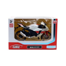 (Branco com caixa) 1/12 Yamaha YZF-R1M modelo de motocicleta brinquedo liga fundida com pneus de borracha