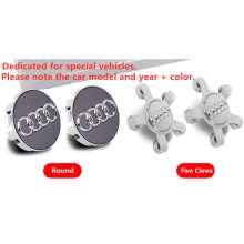 (Audi? Observe o modelo e o ano + cor?) 4pcs tampas centrais da roda LED flutuantes