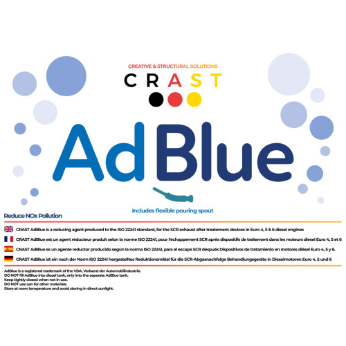 (Crast Premium AdBlue 10 λίτρων με στόμιο Easy-Pour - Πιστοποίηση ISO22241 για όλες τις μάρκες και 2
