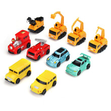 (Escavadeira) Carro de indu??o criativo siga qualquer caneta de linha desenhada indutiva modelo fundido