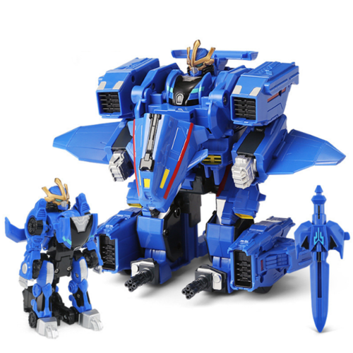 (Bleu) La machine transforme les jouets d'int?rieur de mod?le de robot ajust? par d?formation d'?jection