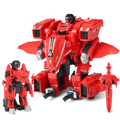 (Rouge) la Machine transforme les jouets d'int?rieur de mod?le de Robot ajust? par d?formation d'?jection