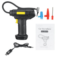 (Modelo mec?nico com fio) 120 W 12 V Com fio/sem fio Inflador de pneus Bomba de carro Compressor de ar com bicos