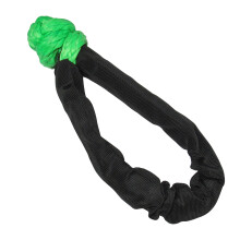(Green, 14MM x 110CM) Heavy Duty Soft Shackle Tow Rope in Green or Red