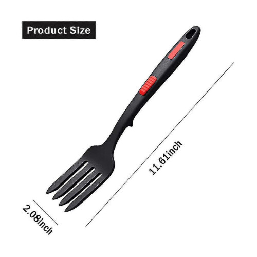 Silicone Flexible Fork, Heat-Resistant Cooking Fork Tools Dishwasher Safe Kitchen Fork Kitchen Non Stick Fork for Mix 1