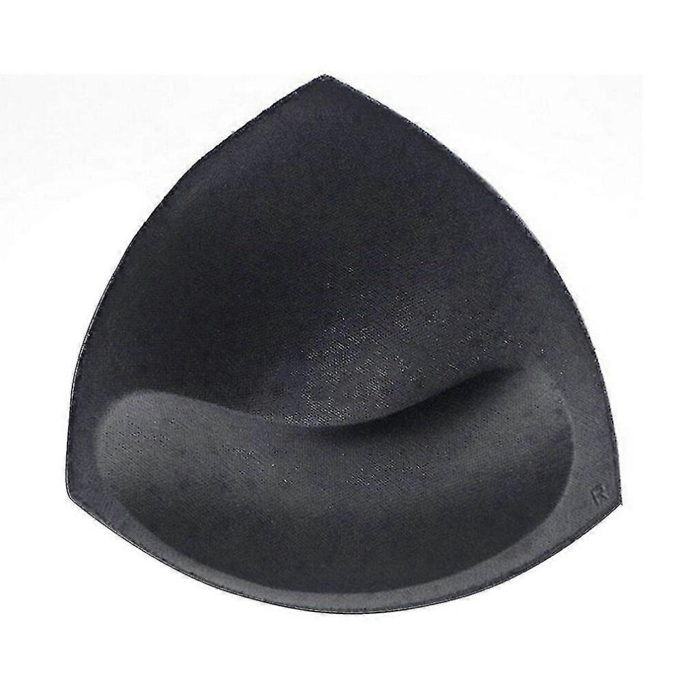 (Black) Lady 1 Pair Bikini Bra Inserts Push-up Pads Sport Bras Pads One Size
