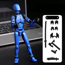 (blue) Lucky 5 Character Figures for Parent-children Games