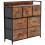 Vida Designs (Rustic Brown) Chorley 7 Fabric Drawer Home Storage Chest 9