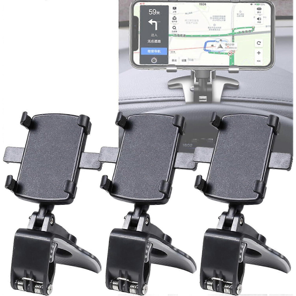 (3Pcs) Swivelling Stand For Car, Universal Car Phone Holder Mount, Swivelling Stand Stable Without Wobbling, Multifunctional Car Dashboard Mobile Phon 5778930882854