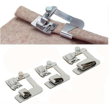 3 Sizes Wide Rolled Hem Pressure Foot Sewing Machine Presser Foot Hemmer Foot Set 1/2 Inch, 3/4 Inch, 1 Inch, for Low Shank Sewing Machine