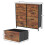 Vida Designs (Rustic Brown) Chorley 8 Fabric Drawer Home Storage Chest 8