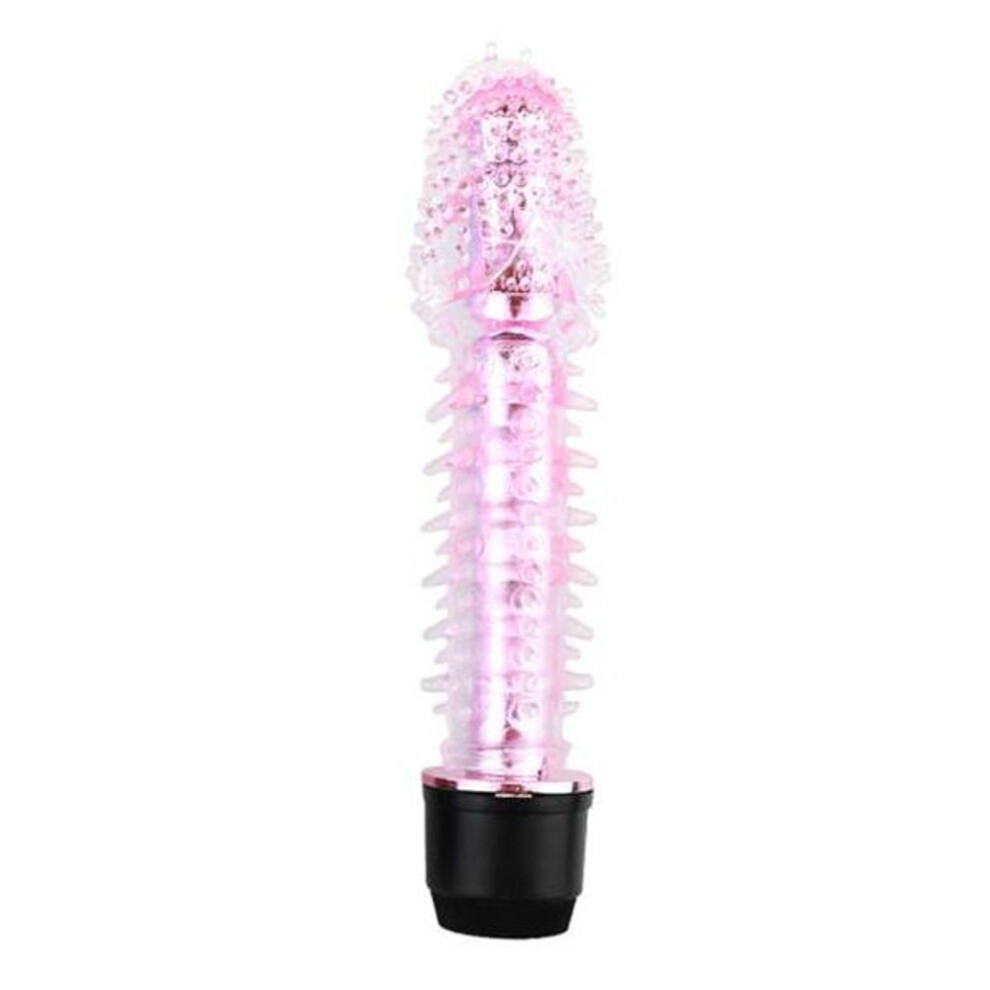 (pink) Multispeed Vibrator Jelly Dildo Penis Vibrator Massager Clitoris Stimulator Adult Sex Toys for Women