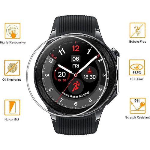 6pcs for OnePlus Watch 2 Screen Protector, Anti-blue Light Full Coverage HD Clear Screen Protector for OnePlus Watch 2 Smartwatch 2