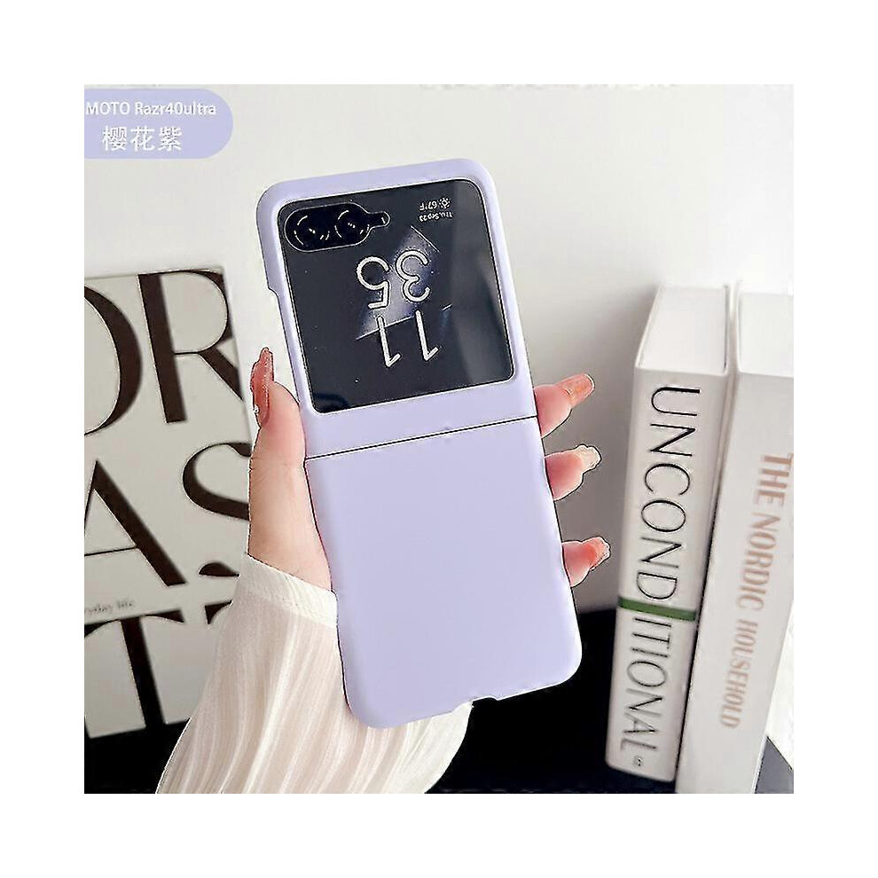 (Purple) Phone Case For Motorola Razr 40 Ultra With Back Screen Protector Ultra-Thin Scratch-Resistant For Motorola Razr+ Plus 2023 Case Purple 5778930887996