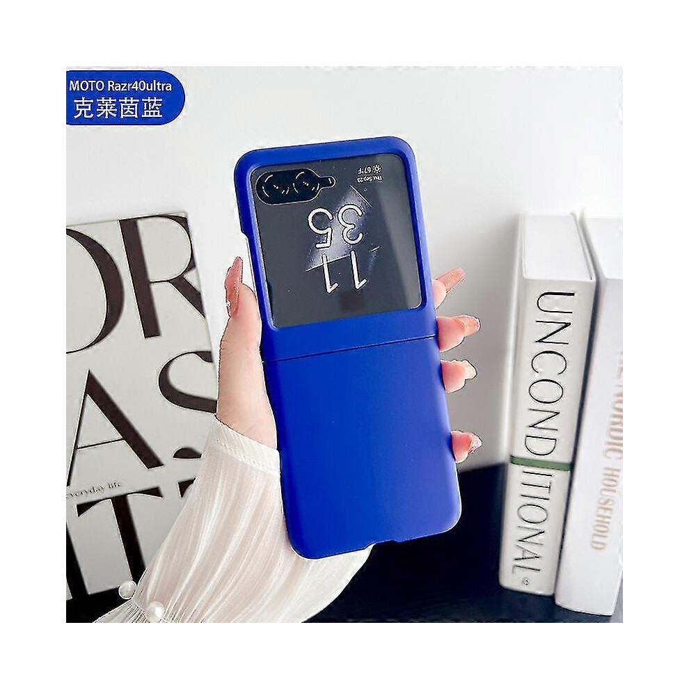 (Blue) Phone Case For Motorola Razr 40 Ultra With Back Screen Protector Ultra-Thin Scratch-Resistant For Motorola Razr+ Plus 2023 Case Blue 5778930887941