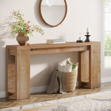 Table console Tribesigns 160 x 29,5 x 85 cm Table d'appoint Table d'entrée, table de canapé pour petite pièce