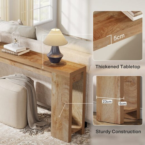 Tribesigns Tribesigns Console Table 160 x 29.5 x 85 cm Side Table Hall Table, Sofa Table for Small Room 2