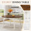 Tribesigns Tribesigns Dining Table Round Dining Table for 4-6 People, 120CM 4