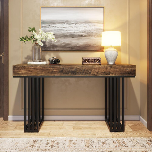 Tribesigns Tribesigns Entryway Console Table, Metal Frame Hallway Table, Sofa Foyer Table 1