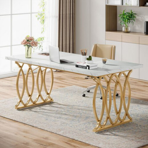 Tribesigns Tribesigns Desk Computer Table, 160 x 80 x 75 cm Modern PC Table Office Table 1