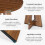 Tribesigns Tribesigns Dining Table Round Dining Table, Kitchen Table for Dining Room Living Room, 120 cm 4