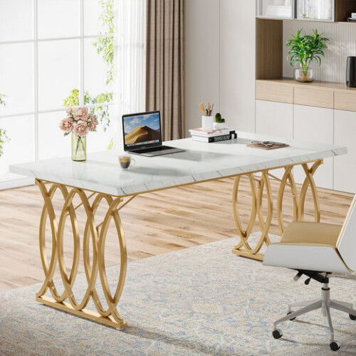 Tribesigns Tribesigns Desk Computer Table, 160 x 80 x 75 cm Modern PC Table Office Table