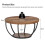 Tribesigns Tribesigns Coffee Table Round Coffee Table Side Table, Industrial 2-Tier Circle Coffee Table 5