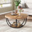 Tribesigns Tribesigns Coffee Table Round Coffee Table Side Table, Industrial 2-Tier Circle Coffee Table 1
