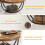 Tribesigns Tribesigns Coffee Table Round Coffee Table Side Table, Industrial 2-Tier Circle Coffee Table 4