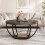 Tribesigns Tribesigns Coffee Table Round Coffee Table Side Table, Industrial 2-Tier Circle Coffee Table 7