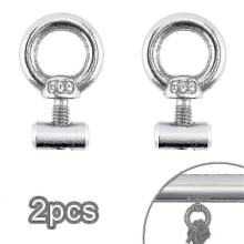 2 Piece Stainless Steel Awning Rail Stops for Rv Camping Caravan Hs